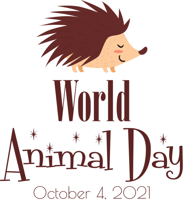 Transparent World Animal Day Cartoon Logo Line for Animal Day for World Animal Day