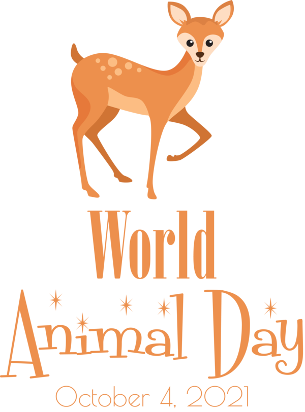 Transparent World Animal Day Reindeer Deer Antler for Animal Day for World Animal Day