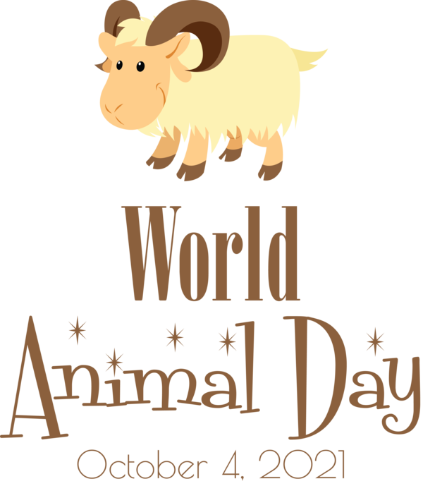 Transparent World Animal Day Logo Cartoon Character for Animal Day for World Animal Day