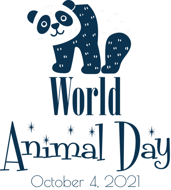 Transparent World Animal Day Logo Design Black and white for Animal Day for World Animal Day
