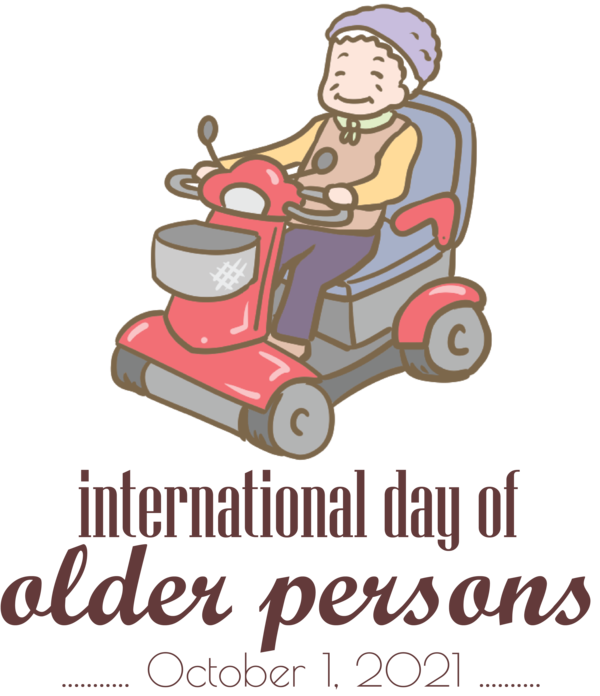 Transparent International Day for Older Persons Cartoon Drawing Logo for International Day of Older Persons for International Day For Older Persons