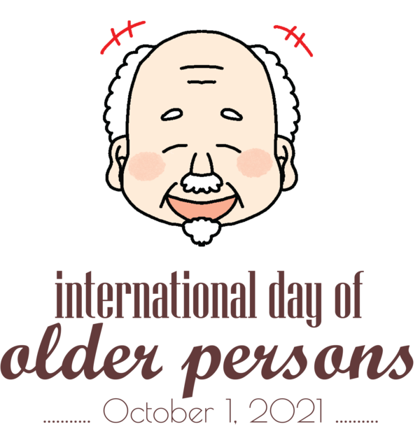 Transparent International Day for Older Persons Happiness Head Forehead for International Day of Older Persons for International Day For Older Persons