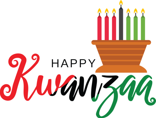 Transparent Kwanzaa Logo Line Design for Happy Kwanzaa for Kwanzaa