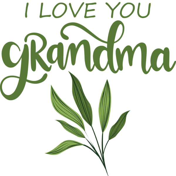 Transparent National Grandparents Day Leaf Grasses Plant stem for Grandmothers Day for National Grandparents Day