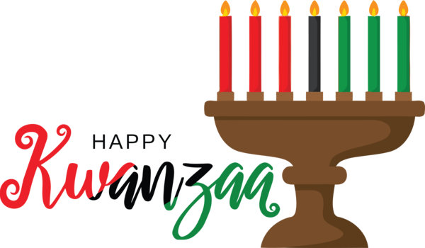 Transparent Kwanzaa Candle Holder Hanukkah Logo for Happy Kwanzaa for Kwanzaa