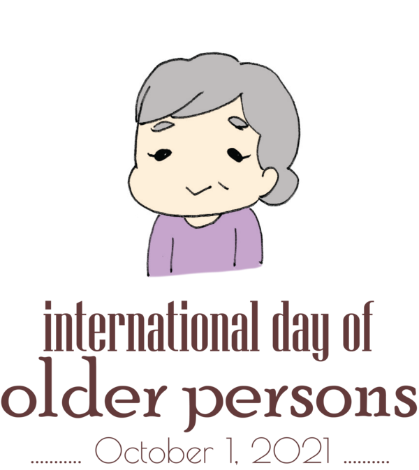 Transparent International Day for Older Persons Face Forehead Human for International Day of Older Persons for International Day For Older Persons