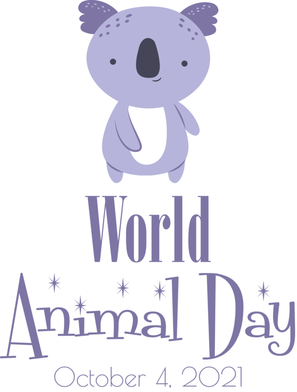 Transparent World Animal Day Marsupials Logo Cartoon for Animal Day for World Animal Day