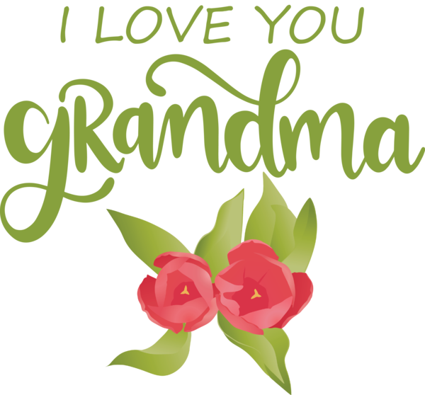 Transparent National Grandparents Day Floral design Leaf Cut flowers for Grandmothers Day for National Grandparents Day