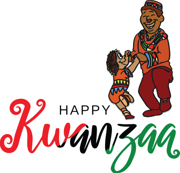 Transparent Kwanzaa Cartoon Character Christmas Day for Happy Kwanzaa for Kwanzaa