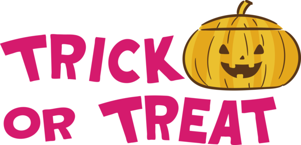 Transparent Halloween Jack-o'-lantern Logo Cartoon for Trick Or Treat for Halloween
