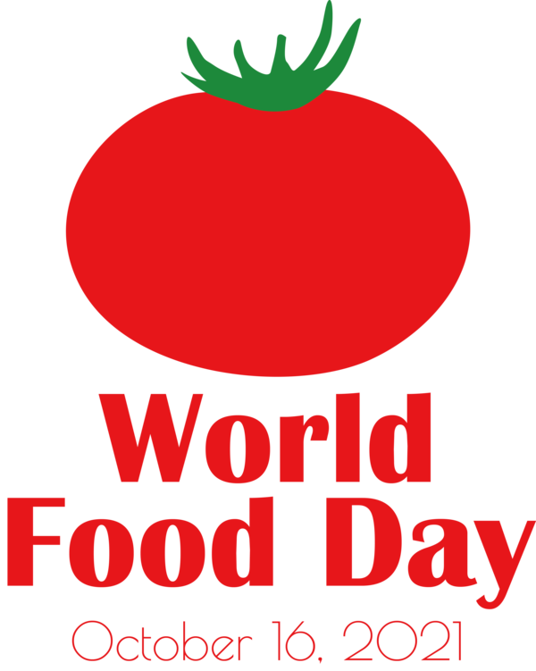 Transparent World Food Day Natural food Logo Superfood for Food Day for World Food Day