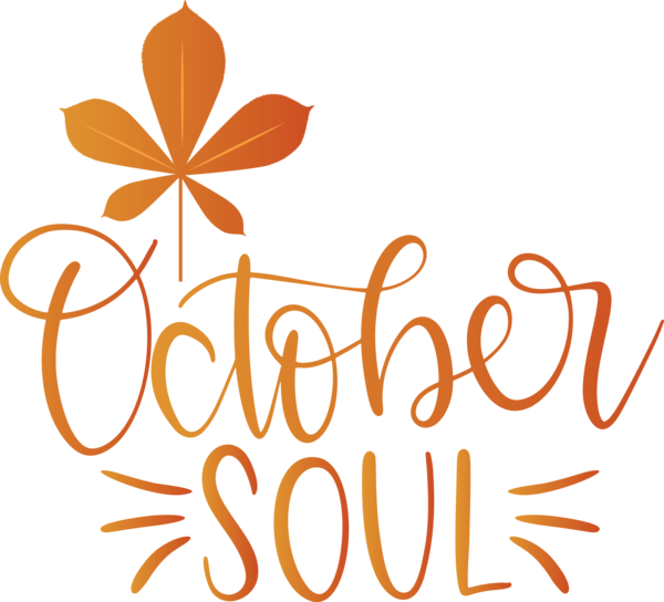 Transparent thanksgiving Logo Flower Leaf for Hello October for Thanksgiving