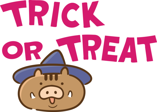 Transparent Halloween Cartoon Logo Snout for Trick Or Treat for Halloween