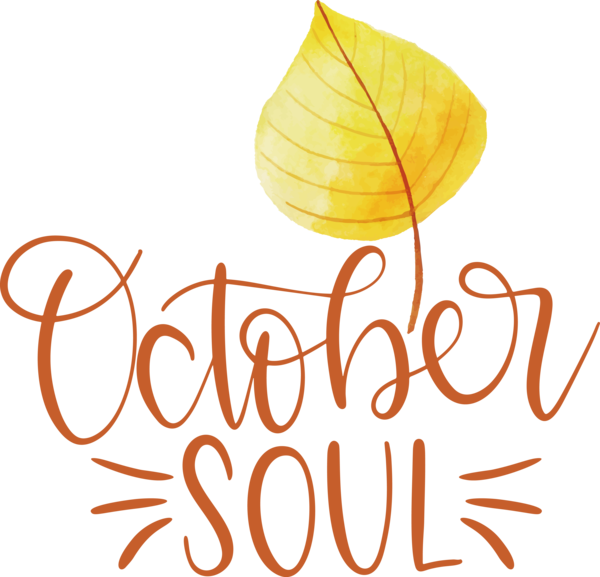 Transparent thanksgiving Logo Leaf Petal for Hello October for Thanksgiving