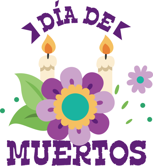 Transparent Day of the Dead Floral design Design Happiness for Día de Muertos for Day Of The Dead
