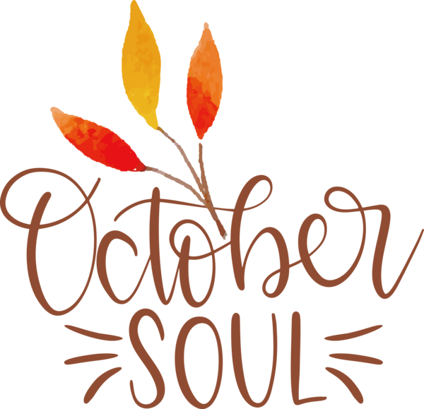 Transparent thanksgiving Logo Leaf Design for Hello October for Thanksgiving