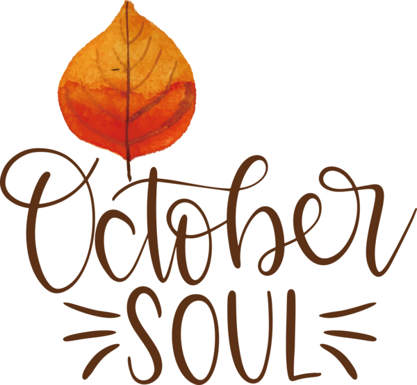 Transparent thanksgiving Logo Leaf Line for Hello October for Thanksgiving