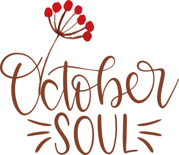 Transparent thanksgiving Logo Flower Line for Hello October for Thanksgiving