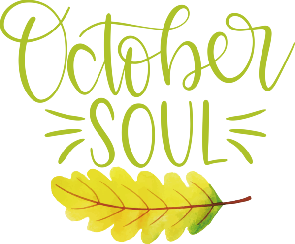 Transparent thanksgiving Leaf Logo Plant stem for Hello October for Thanksgiving