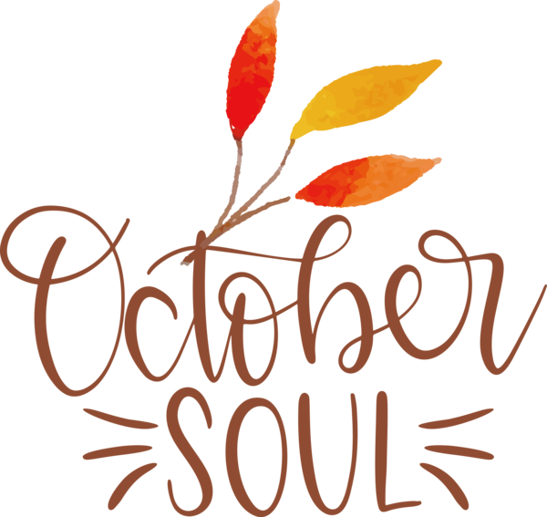 Transparent thanksgiving Soul music October Logo for Hello October for Thanksgiving