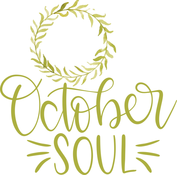 Transparent thanksgiving Logo Floral design Yellow for Hello October for Thanksgiving