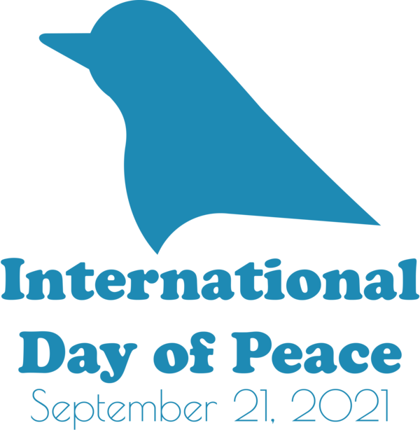 Transparent International Day of Peace Logo Line Beak for World Peace Day for International Day Of Peace