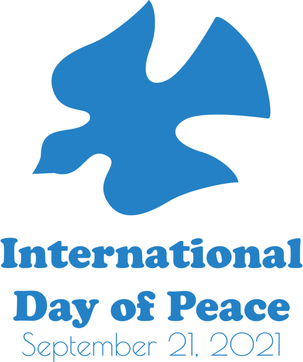 Transparent International Day of Peace Logo Line Tree for World Peace Day for International Day Of Peace