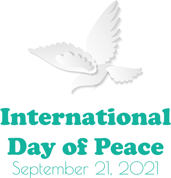 Transparent International Day of Peace Logo Beak Line for World Peace Day for International Day Of Peace