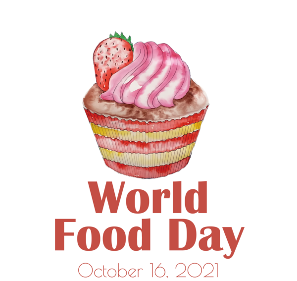Transparent World Food Day Cupcake Drawing Baking for Food Day for World Food Day