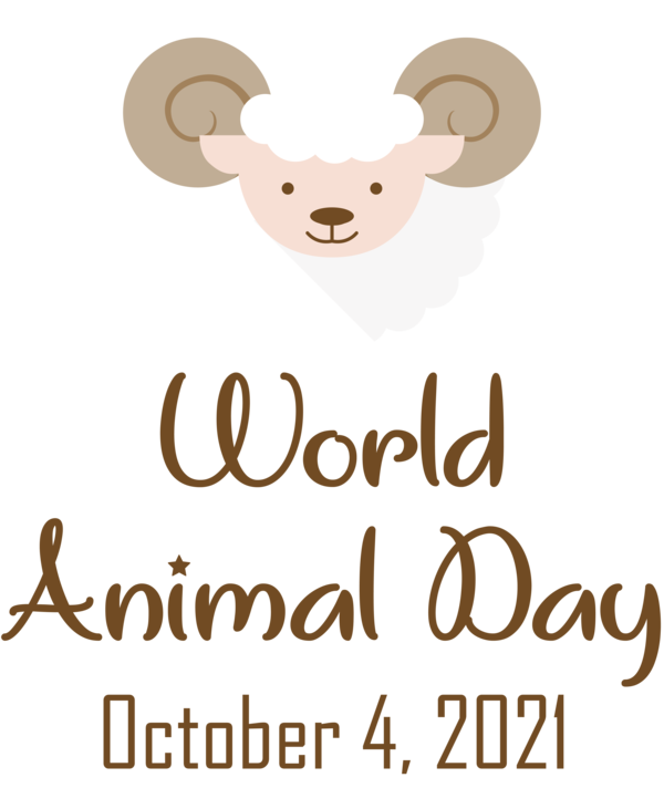 Transparent World Animal Day Logo Cartoon Character for Animal Day for World Animal Day
