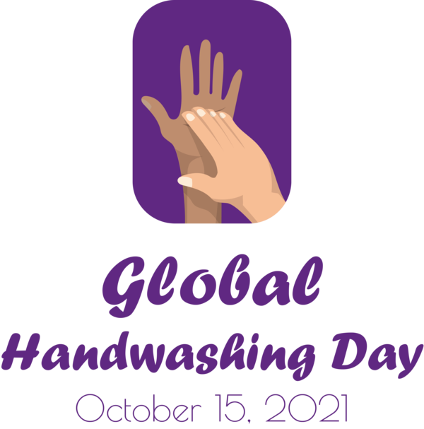 Transparent Global Handwashing Day Logo Line H&M for Hand washing for Global Handwashing Day