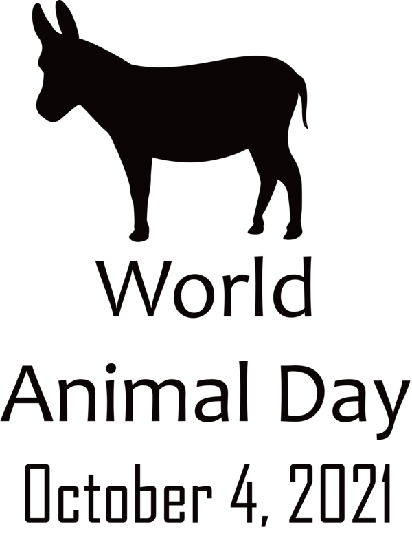 Transparent World Animal Day Horse Black and white Snout for Animal Day for World Animal Day