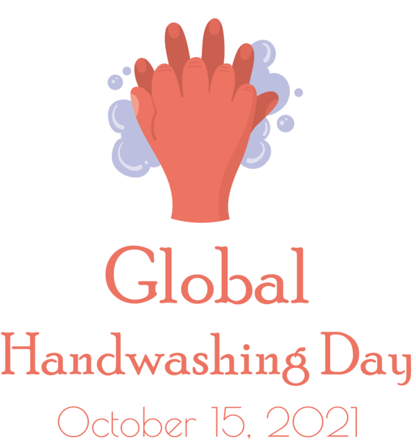 Transparent Global Handwashing Day Logo Sewing Machine Machine for Hand washing for Global Handwashing Day