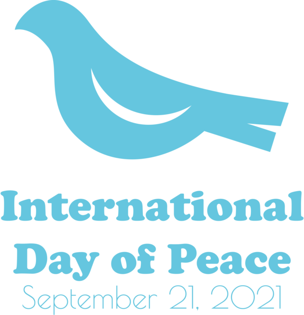 Transparent International Day of Peace Logo Line Beak for World Peace Day for International Day Of Peace