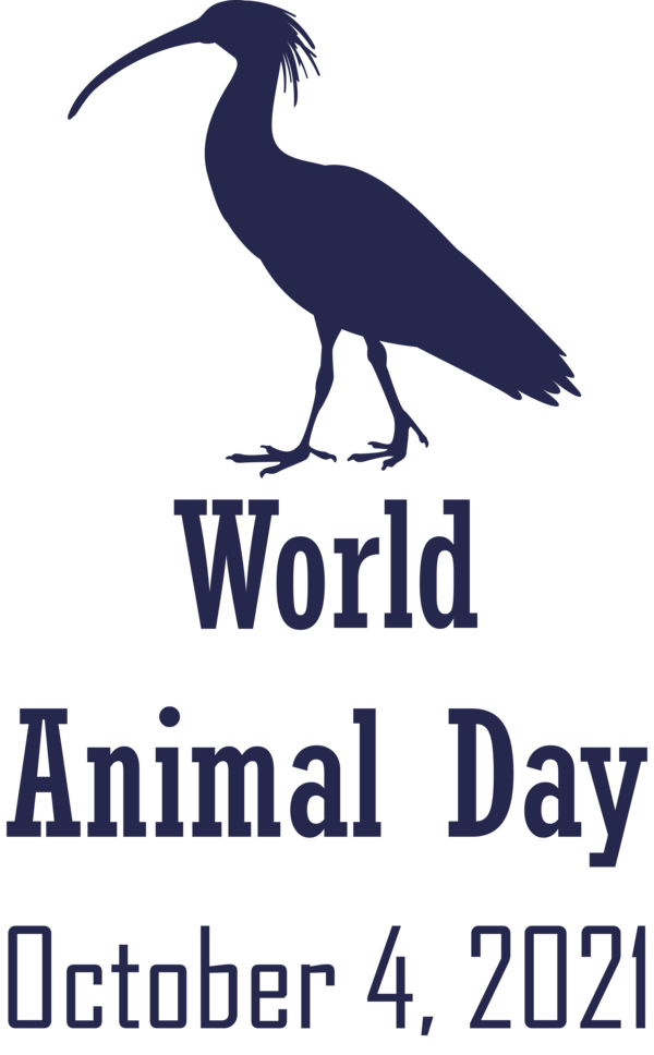 Transparent World Animal Day Logo Seabird Line for Animal Day for World Animal Day