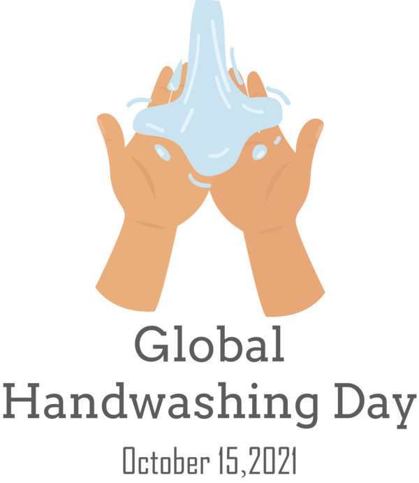Transparent Global Handwashing Day Logo Cartoon Diagram for Hand washing for Global Handwashing Day