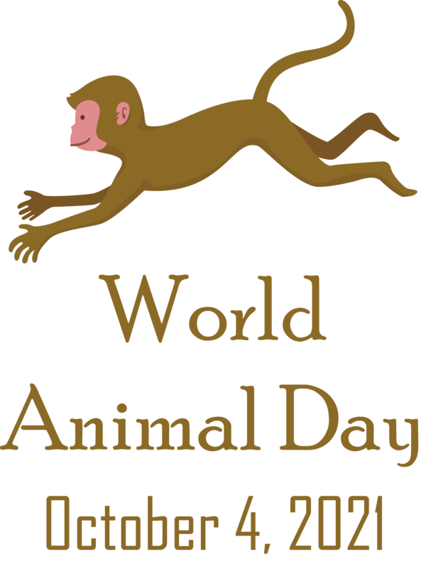Transparent World Animal Day Blue Caviar Logo Line for Animal Day for World Animal Day