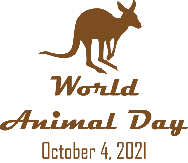 Transparent World Animal Day Macropods Kangaroo Marsupials for Animal Day for World Animal Day