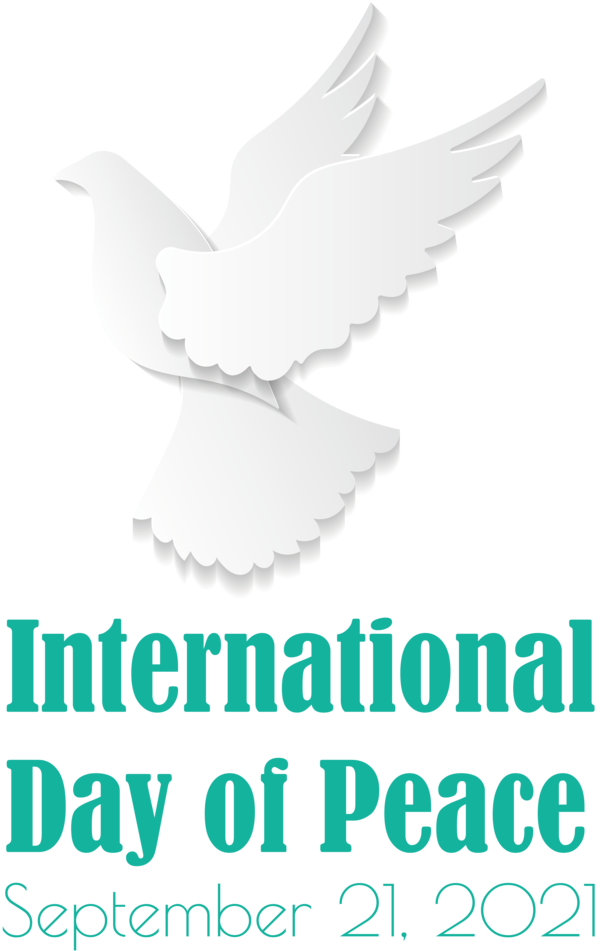 Transparent International Day of Peace Birds Beak Logo for World Peace Day for International Day Of Peace