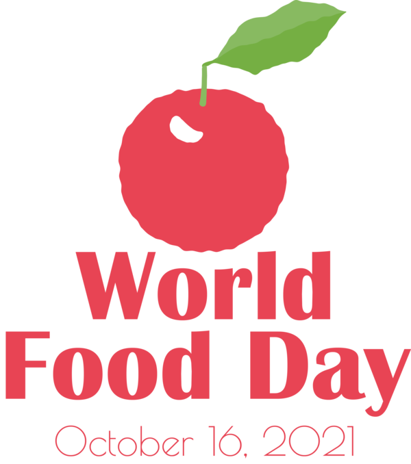 Transparent World Food Day Logo Text Design for Food Day for World Food Day