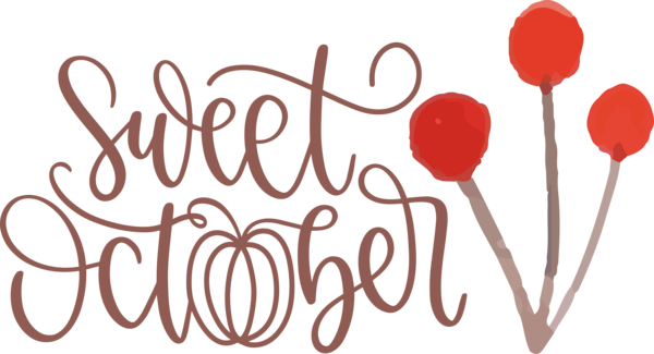 Transparent thanksgiving Logo Petal Flower for Hello October for Thanksgiving