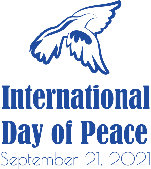 Transparent International Day of Peace Logo Line Portrait for World Peace Day for International Day Of Peace