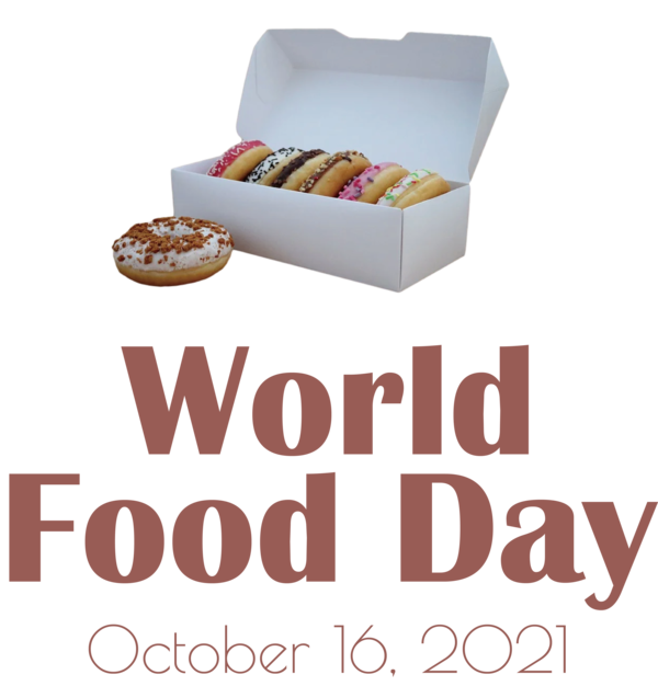 Transparent World Food Day Font Design Box for Food Day for World Food Day