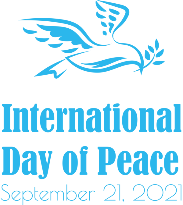 Transparent International Day of Peace Logo Design Beak for World Peace Day for International Day Of Peace