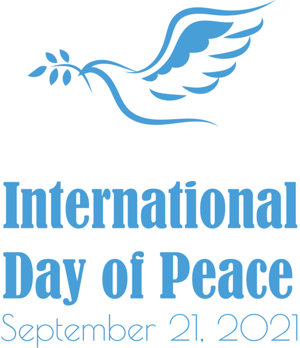 Transparent International Day of Peace Logo Beak Line for World Peace Day for International Day Of Peace