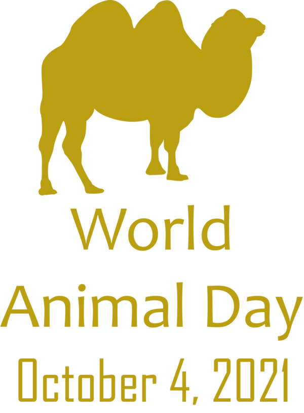 Transparent World Animal Day Camels Logo Snout for Animal Day for World Animal Day