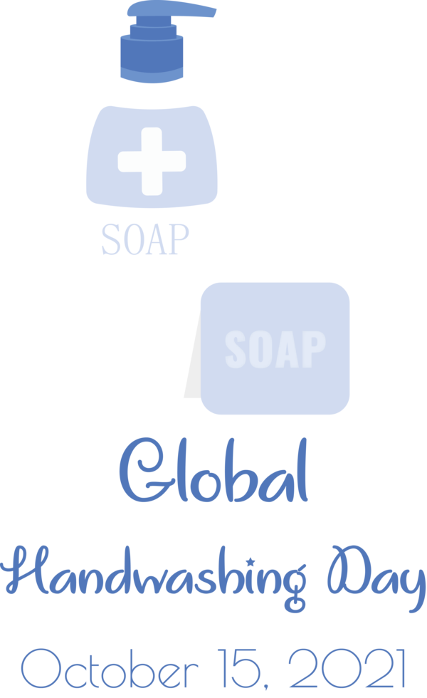 Transparent Global Handwashing Day Logo Font Line for Hand washing for Global Handwashing Day
