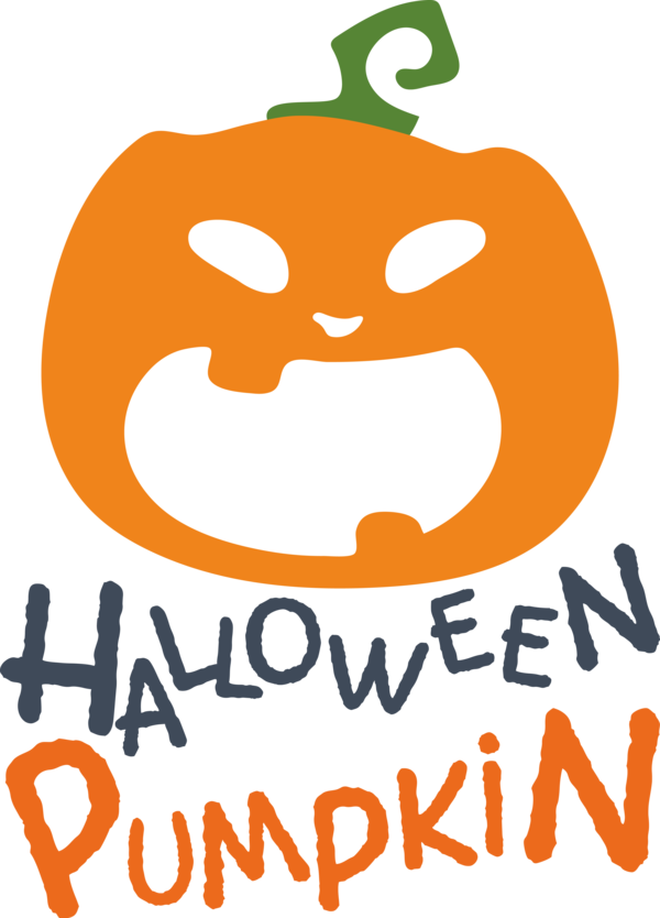 Transparent Halloween Cartoon Logo Happiness for Jack O Lantern for Halloween