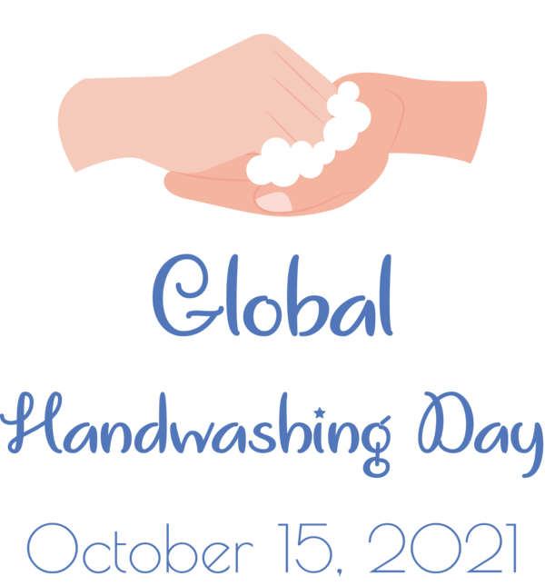 Transparent Global Handwashing Day Human Logo Line for Hand washing for Global Handwashing Day