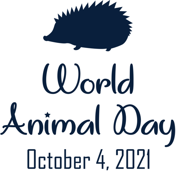 Transparent World Animal Day Logo Line Blue for Animal Day for World Animal Day